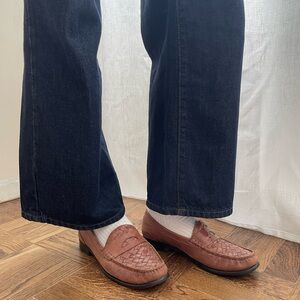 Cole Haan Brown Woven Leather Loafers - 8 1/2